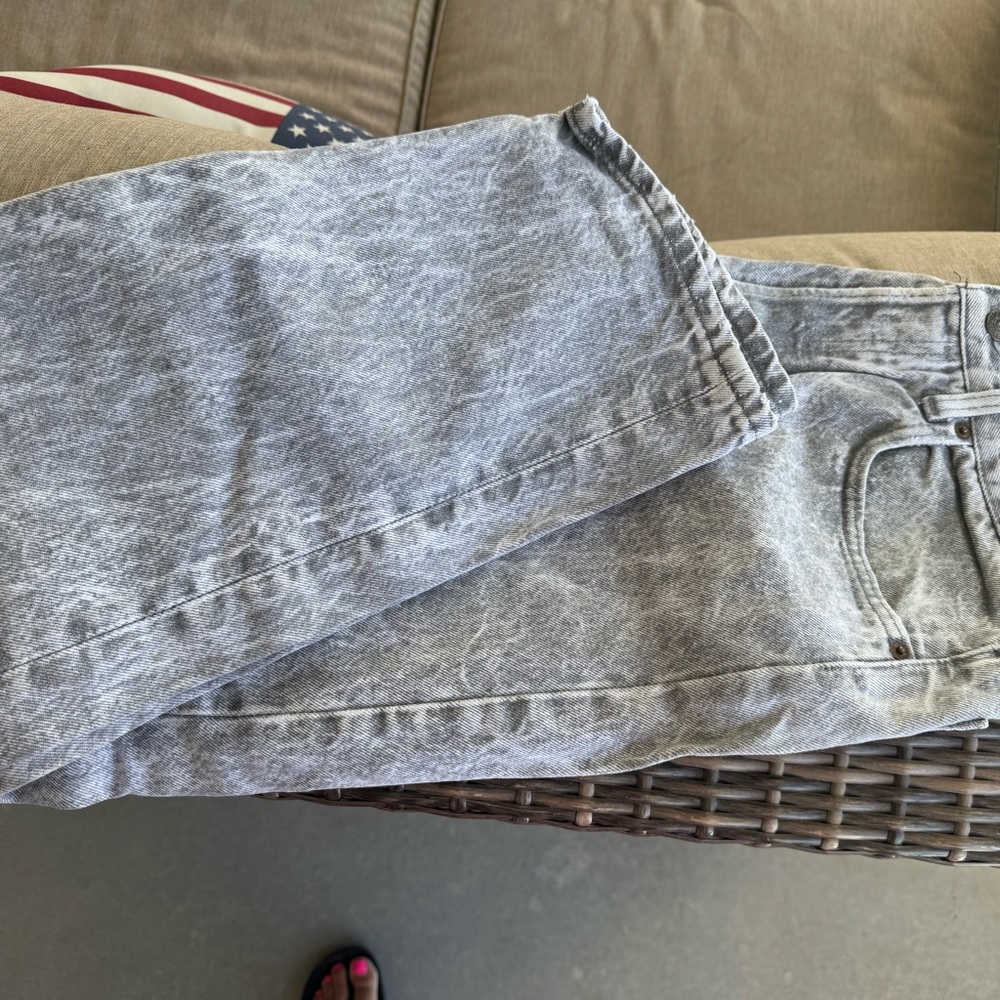 Levi's Men's Gray Acid Wash Jeans
